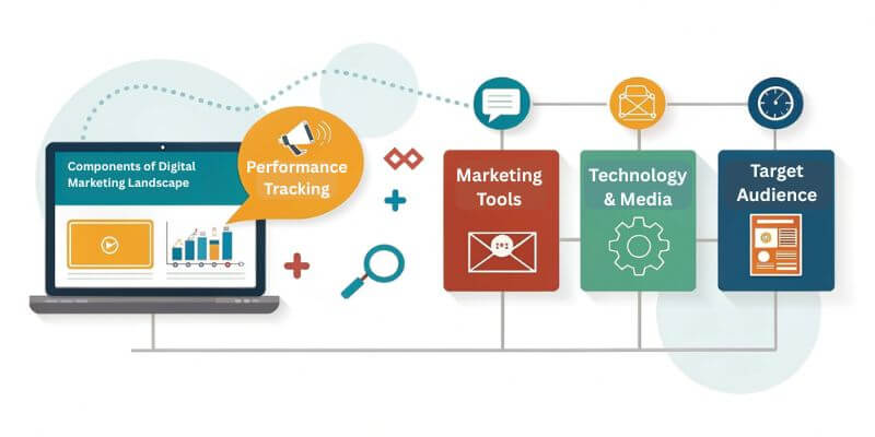 Components of digital marketing landscape