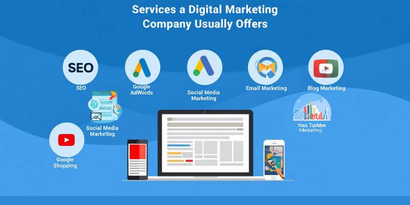 Services a digital marketing company usually offers
